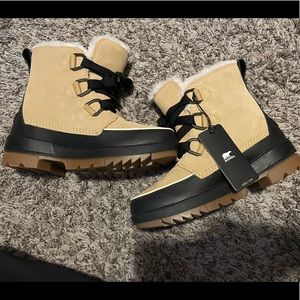 Sorel brand fur lined boots